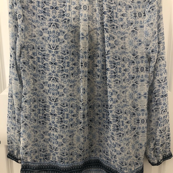 Lucky Brand sheer patterned blouse - Picture 5 of 5